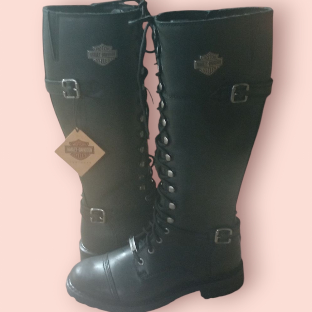 Harley-Davidson Women's Black Leather Boots